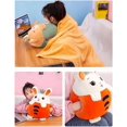 thumbnail image 3 of Kids Stuffed Animal Travel Blanket And Pillow Set, Adorable 3 In 1 Multifunctional Fruit Plush Pillow With Hand Warmer Design, Perfect For Travel, Cam, 3 of 4