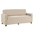 thumbnail image 3 of Mainstays Herringbone Stretch-to-Fit Loveseat Slipcover, 1-Piece, Tan, 3 of 10