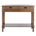 thumbnail image 2 of SAFAVIEH Landers Solid 2 Drawer 1 Shelf Console, Brown, 2 of 7