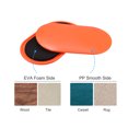 thumbnail image 4 of Uxcell Exercise Core Sliders, Oval Glider Discs with Feet Covers, Dual Sided, Home Gym, Orange, 4 of 6