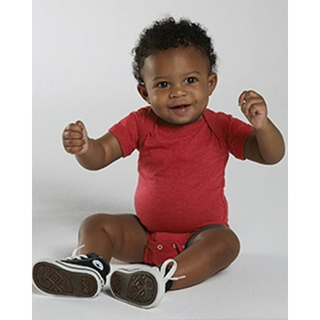 Infant Fine Jersey Bodysuit - VINTAGE RED - 18MOS