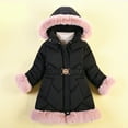 thumbnail image 2 of Vedolay Girl's Fall Jackets Girls Down Jacket Coat Winter Lightweight Down Jacket Foldable Coat,Black 6T, 2 of 3