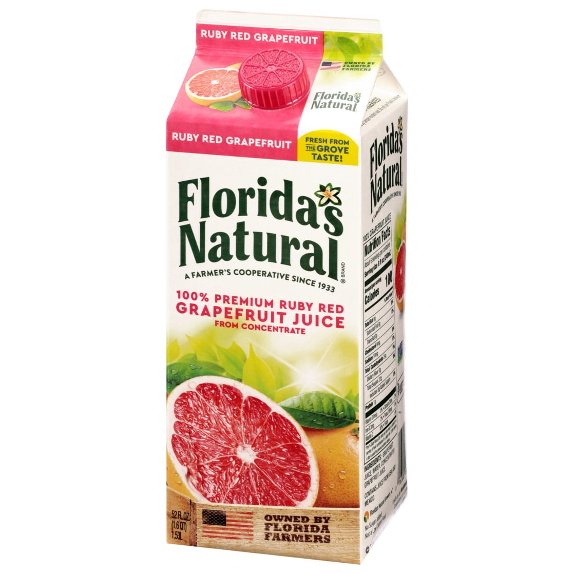 Florida's Natural Ruby Red Grapefruit Juice 52 oz