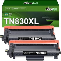 TN830XL Toner Cartridge for Brother TN830XL TN830 Toner for HL-L2420DW MFC-L2760DW HL-L2465DW Printer (2 Black)