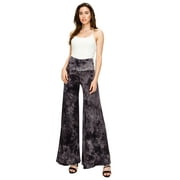 Made by Johnny Womens Chic Tie Dye Palazzo Pants XL BLACK