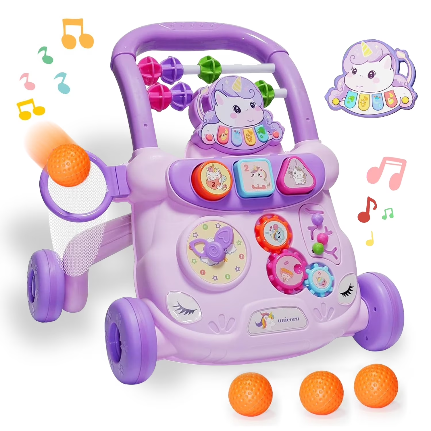 Aijohnny Baby Walker Toys,Push Walker for Boys & Girls Learning , Early Educational Toys for Kids , Birthday Gifts for Toddler 6-18 Months