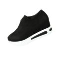 thumbnail image 3 of IEMIEMIEM Women's Suede Casual Slip on Loafers with Zip Detail and Rocking Sole for Comfortable Everyday Wear in Fall Season 8 wide, 3 of 9