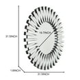 thumbnail image 2 of SHYFOY Starburst Decorative Mirrors for Wall Decor 31.5inches Modern Silver Home Decor, 2 of 6