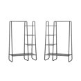 thumbnail image 4 of SunnyPoint Freestanding Clothes Metal Garment and Accessories, Organizer Closet Rack (WHT), 4 of 5