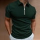 thumbnail image 3 of Camiseta de manga corta para hombre, informal, de verano, lisa, para vacaciones, para el día a día, 3 of 5
