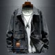 thumbnail image 4 of Abrigos vaqueros para hombre, ligeros, de invierno, de gran tamaño, con botones, chaqueta vaquera para hombre, otoño, entrega rápida, ropa Y2k, alta calidad, nueva en Cowboy Rock, 4 of 5
