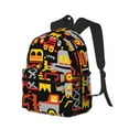 thumbnail image 2 of Daiia Cars School Backpack for Men Women, Unisex Large Waterproof Bookbag Schoolbag Casual Daypack for High School/College/Teens/Travel/Work Black, 2 of 8