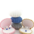 thumbnail image 2 of UDIYO Lovely Shell Shape Display Box Necklace Ring Earrings Jewelry Storage Case Gift Box, 2 of 6