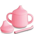 thumbnail image 2 of Sippy Cups 6 OZ, [3 in 1] Baby Cups, Shatterproof Silicone Straw Cup, Open Cup for 6M, 6M+, 6-12 Months Old Kids, Water Bottles for Toddler 1-3+, 2 of 8