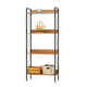thumbnail image 1 of Librero Organizador 4 Repisas Lectus Muebles Moderno Madera Estante Negro, 1 of 4
