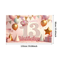 thumbnail image 3 of Yatrandify Decorative Design Happy Birthday Banner Glitter Number Birthday Party Banner for Teenage Celebration Indoor Decoration, 3 of 7