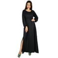 thumbnail image 3 of Bimba Women Boho Gothic Style Long Maxi Dress Lace Long Sleeves Gown, 3 of 6