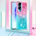 thumbnail image 2 of Funda para Honor 90 Lite 5G Brillantina Líquida Divertida Reluciente y con Cristales en Movimiento Cuerpo Cruzado con Cordón Ajustable, 2 of 5