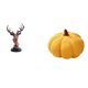 thumbnail image 1 of Figura de cabeza de ciervo,Adorno de cabeza de ciervo,estatua de animal decorativa,Figura de cabeza de ciervo para decoración de mesa creativa,Almohadas de calabaza de Halloween,Almohadas de, 1 of 8