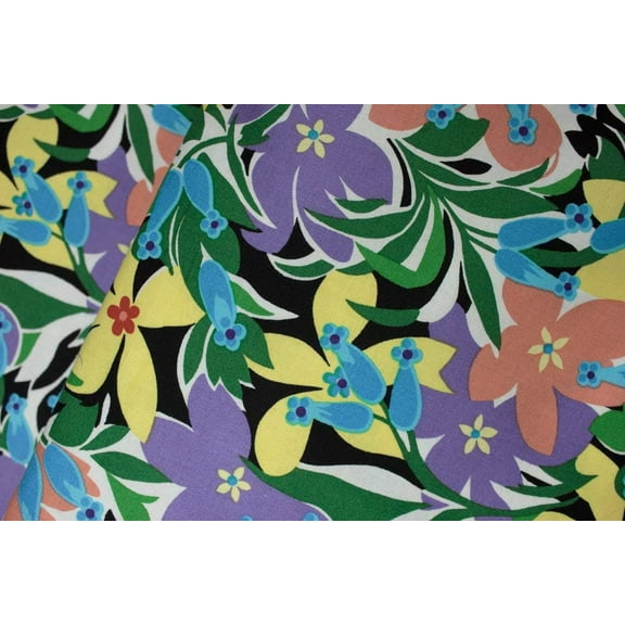 Marcus Fabrics Revved up Retro Beautiful Flowers 100% Cotton Fabric sold by the yard