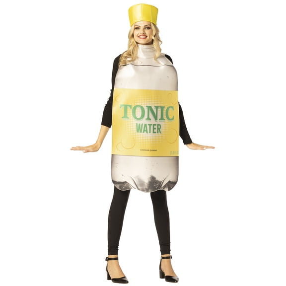 Imposta Costumes Tonic Water Bottle with Hat Halloween Costume, Multicolor, Men and Women, One Size Fits Most, 30052-OS