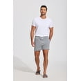 thumbnail image 6 of Pinspark 5.5 Inch Mens Pajama Shorts Sleep Cotton Lounge PJ Lightweight Elastic Waist Drawstring Nightwear Bottom with Pockets, 6 of 6