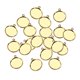 thumbnail image 4 of 20 piezas de dijes de cabujón de latón para colgantes, engastes, bandeja de bisel, base en blanco 14mm, 4 of 9