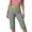 104#Army Green, variant on Capri Leggings For Women Summer Casual High Waisted Knee Length Pant Workout Yoga Cropped Pants Khaki 2XL