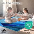 thumbnail image 4 of ODIKA 6'x9' Machine Washable Non-Slip Area Rug, Dynamic Geometric Waves in and Abstract Design High Traffic Rug, Blue, 217629, 4 of 7