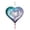 Purple, variant on SSNTSY Heart Wind Spinner Metal Wind Chimes Heart-Shaped Wind Catcher Hanging Yard Spinners with Hook for Outdoor & Indoor Decorations 9.8 X 16.5 inch
