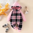 thumbnail image 2 of BLVB Newborn Baby Boys Girls Christmas Clothes Fleece Romper One-Piece Jumpsuit Infant Bodysuit Fall Winter Warm Clothes, 2 of 7