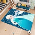 thumbnail image 2 of Dreammotif Blue Elsa Patterned Girl's Washable Non-Slip Sole Stain-Proof Baby and Children's Room - High Quality, Soft and Durable, Perfect for Children's Room, 2 of 8