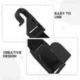 thumbnail image 3 of HEALEEP Car Back Seat Storage Hook Sleek Black ABS for Vehicle Organization 1Pcs, 3 of 8