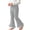 Gray, variant on fnnxnal Girls Flare Pants Ribbed Knit Kids Stretchy High Waist Bell Bottom Lace Trim Black,Size 3 T