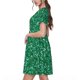 thumbnail image 2 of Balery Green Glitter Vestidos sueltos de manga corta para mujer, vestidos de verano 2025, vestidos casuales de corte A con vuelo., 2 of 6