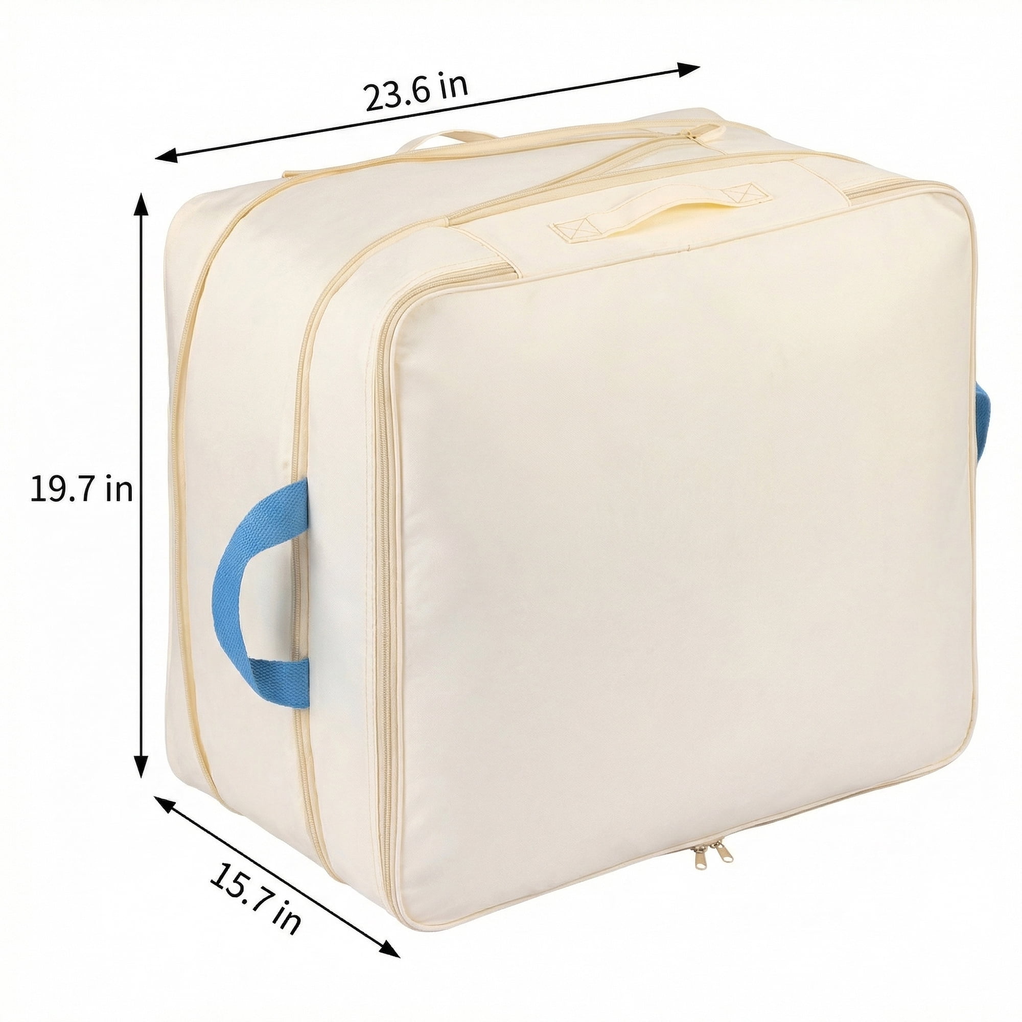 Unique Bargains Clothes Storage Bags for Organizing Bedroom White 23.6"x19.7"x15.7"