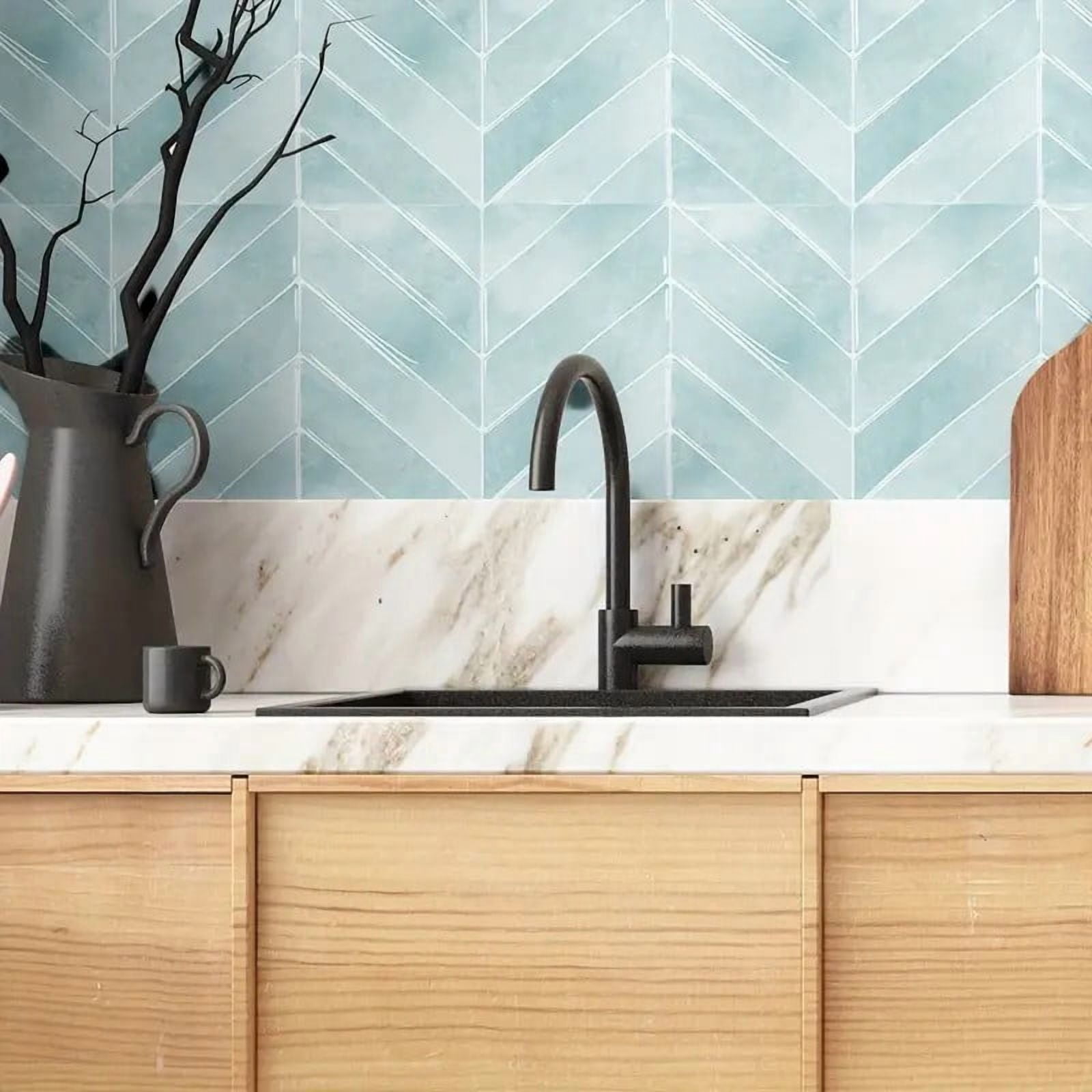 Peel and Stick Backsplash - 20 Sheets of 11.4" x 9" - 3D Adhesive Peel and Stick Tile Backsplash for Kitchen, Bathroom, Wall Tile