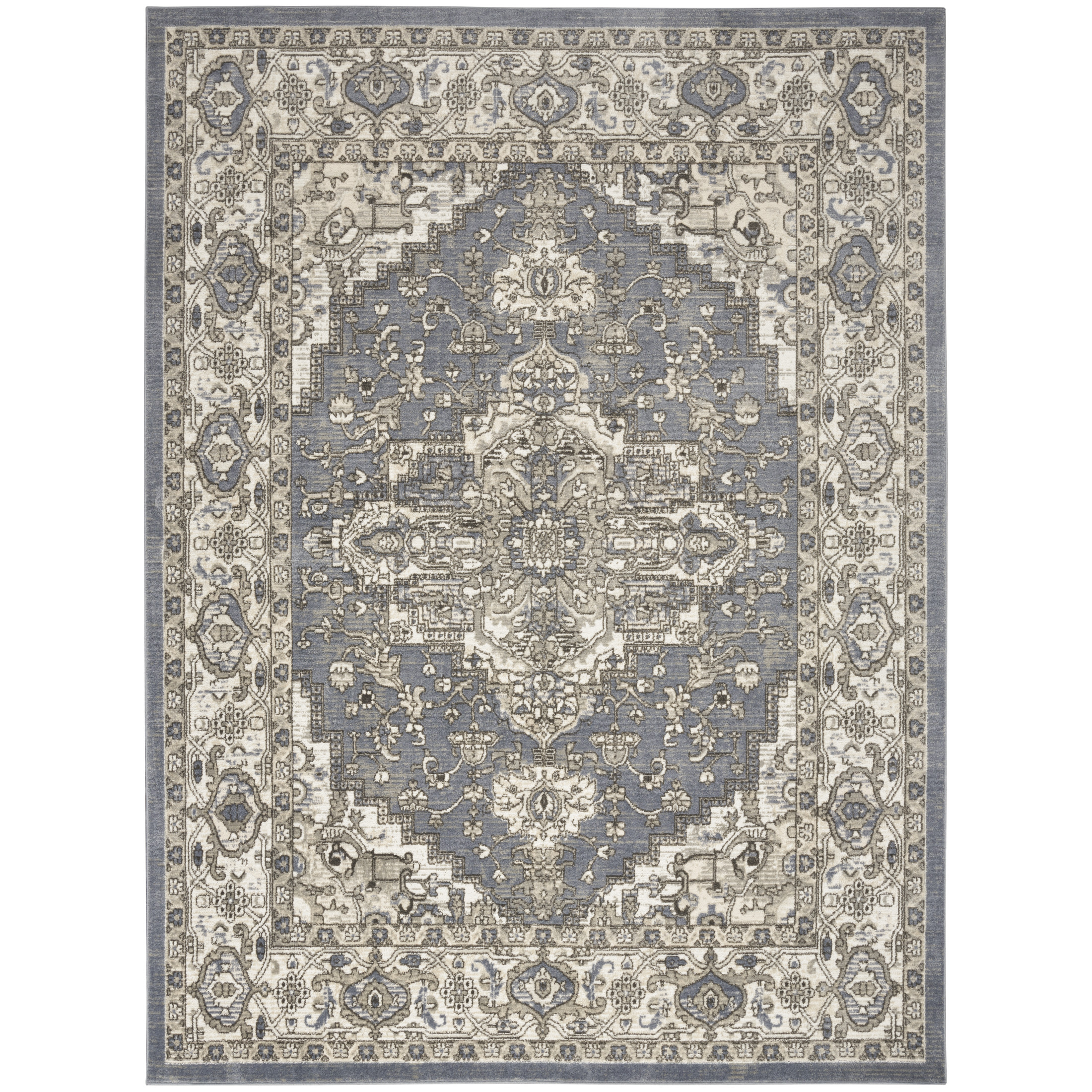 Nourison Concerto 6' x 9' Blue Vintage Indoor Rug