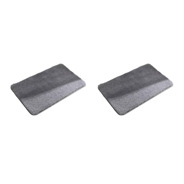 Alfombra antideslizante Yuarrent para baño gris 40x60CM 2piezas