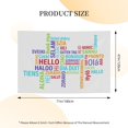 thumbnail image 5 of DouZhe Hello Bonjour Hi Welcome Sign Banner, International Language Sign Hanging Banners Backdrop Festive Party Decor for Indoor Outdoor, 47 x 71 Inches, 5 of 7