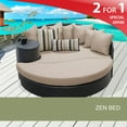 thumbnail image 2 of Zen Circular Sun Bed - Outdoor Wicker Patio Furniture, 2 of 7
