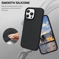thumbnail image 2 of Funda DOMAVER para iPhone 16 Pro Max de 6.9 pulgadas, silicona líquida, negra, 2 of 8