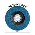 thumbnail image 3 of S SATC Flap Disc 20PCS Angle Grinder Disc 60 Grit Flap Disc 4-1 2 Inch Zirconia Alumina Type 29, 3 of 3