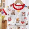 thumbnail image 5 of KPOPLK Toddler Boys 2Pcs Outfits Set Short Sleeve Graphic Pattern T-Shirt Top and Casual Shorts Summer Clothes 1T 2T 3T 4T 5T 6T 7T(6-12 Months,Red), 5 of 6
