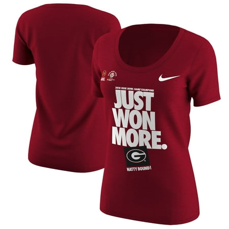 Nice Rose - Georgia Bulldogs Nike Women's College Football Playoff 2018 Rose Bowl Champions Locker Room T-Shirt - Red