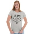 thumbnail image 3 of Dreams Dont Work Unless You Do Womens Slim Fit Graphic Tee Brisco Brands S, 3 of 5