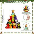 thumbnail image 3 of Cat Christmas Tree Ornament Gift, Cute Kitties In Hats Acrylic Xmas Tree Hanging Decor, Funny Festive Keepsake Ornament, Great Cat Lover Gifts For Women Christmas Tree Home Party, 3 of 5