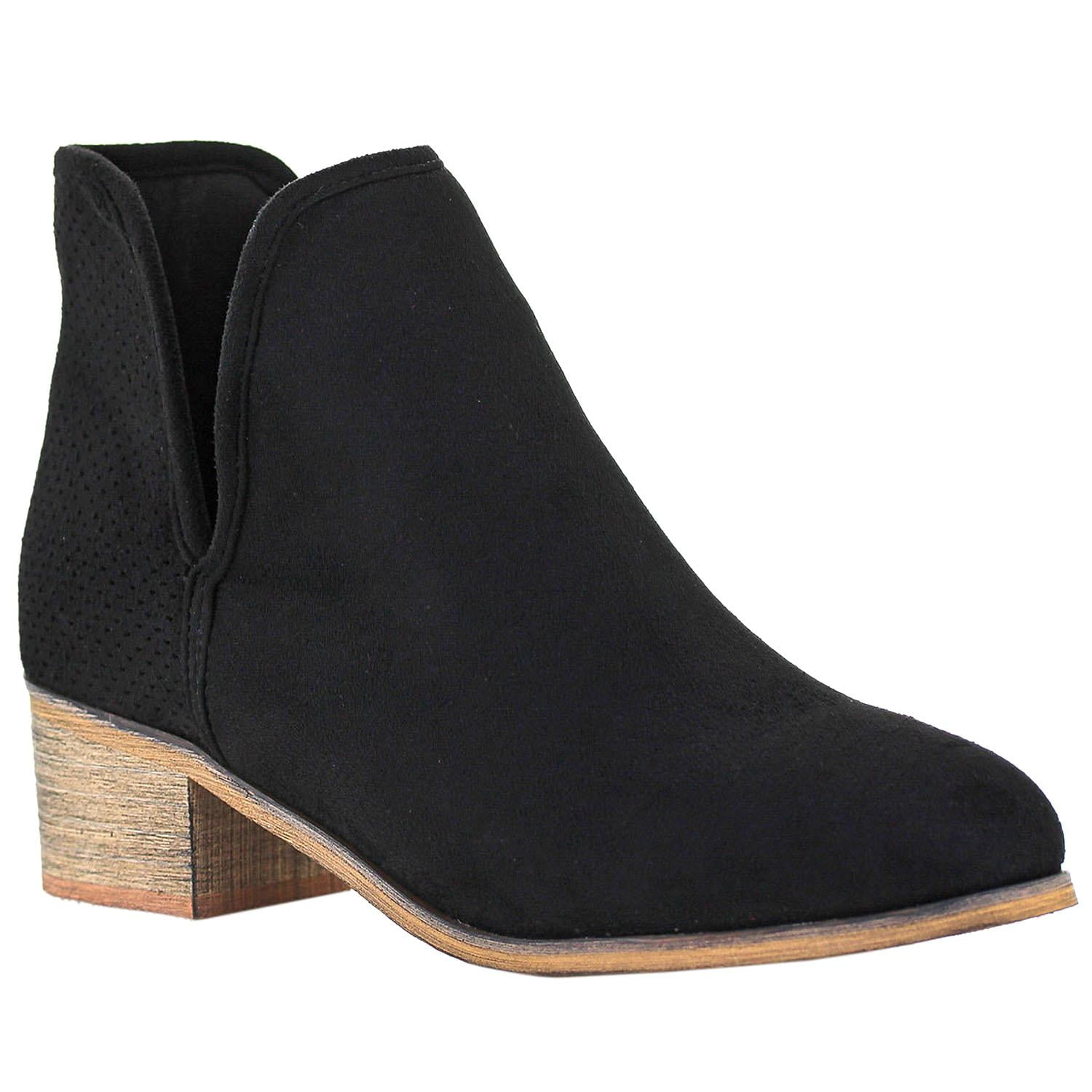 seven7 vegan suede booties
