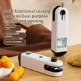 thumbnail image 3 of Mini Bag Sealer with Cutter and Magnet, Hand Held Sealer, Rechargeable Mini Bag Sealer with Magnet, With Cutter, Flashlight, Corkscrew, Magnetic, Chip Bag Sealer Heat Seal, 3 of 9