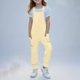 thumbnail image 2 of Girls Overalls Kids Casual Sleeveless Jumpsuits Harem Pants Rompers With Pockets Toddler Bib Overalls Solid Summer Clothes, 2 of 6